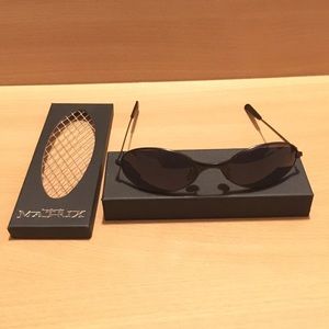 1999 Movie Promo The Matrix Sunglasses Metal Box Neo Style NWT Warner Brothers